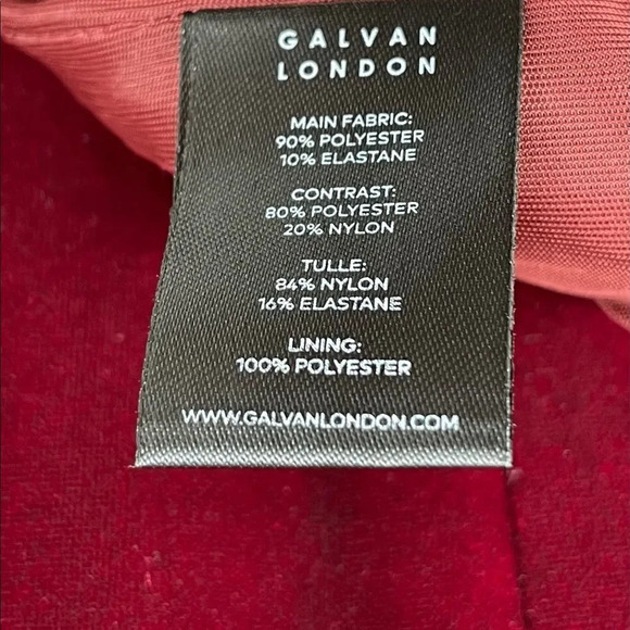 Galvan London Rosa Velvet Midi Dress size 6 - Picture 14 of 16